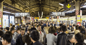 Japanese people conversing in different dialects