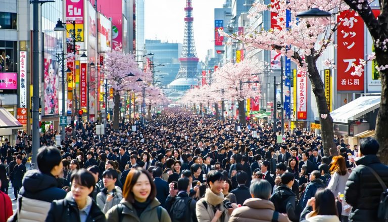 tokyo seasonal crowds